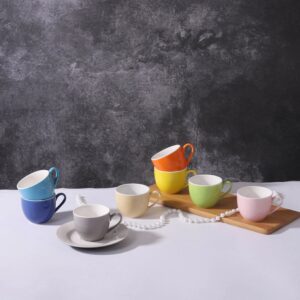 Wholesale 90cc Solid Color New Bone China Espresso Cup and Saucer | YZC Ceramics