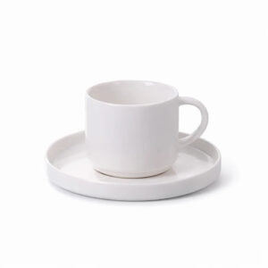 Wholesale 200ml Minimalist New Bone China Tea Cup and Saucer | YZC Ceramics
