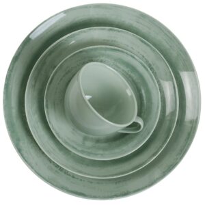 Wholesale Green Tone New Bone China Dinnerware Set - Soft Vein Pattern | YZC Ceramics