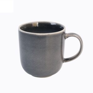 modern full color gray reactive glaze ceramic coffee mug | yzc ceramics