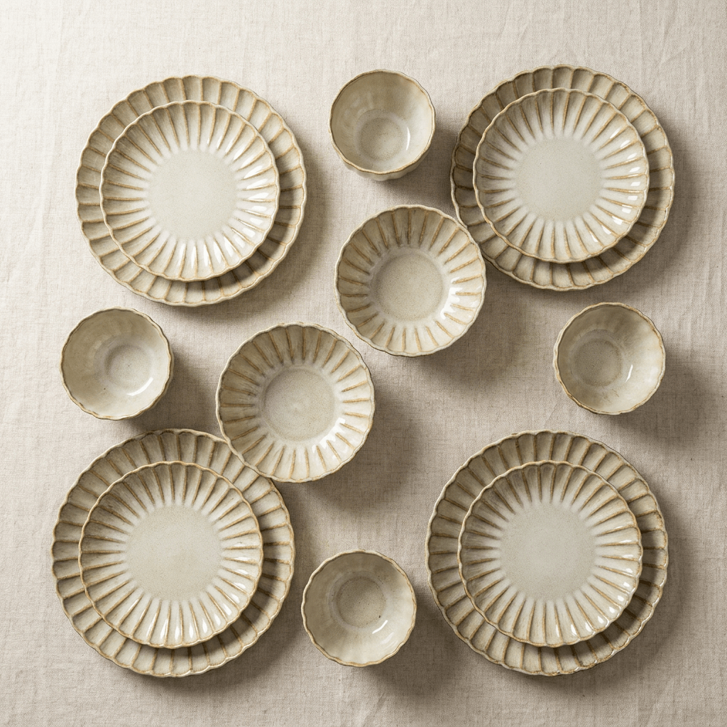 vintage pumpkin embossed reactive glaze 12 piece dinner set | yzc ceramics vintage pumpkin embossed reactive glaze 12 piece dinner set | yzc ceramics