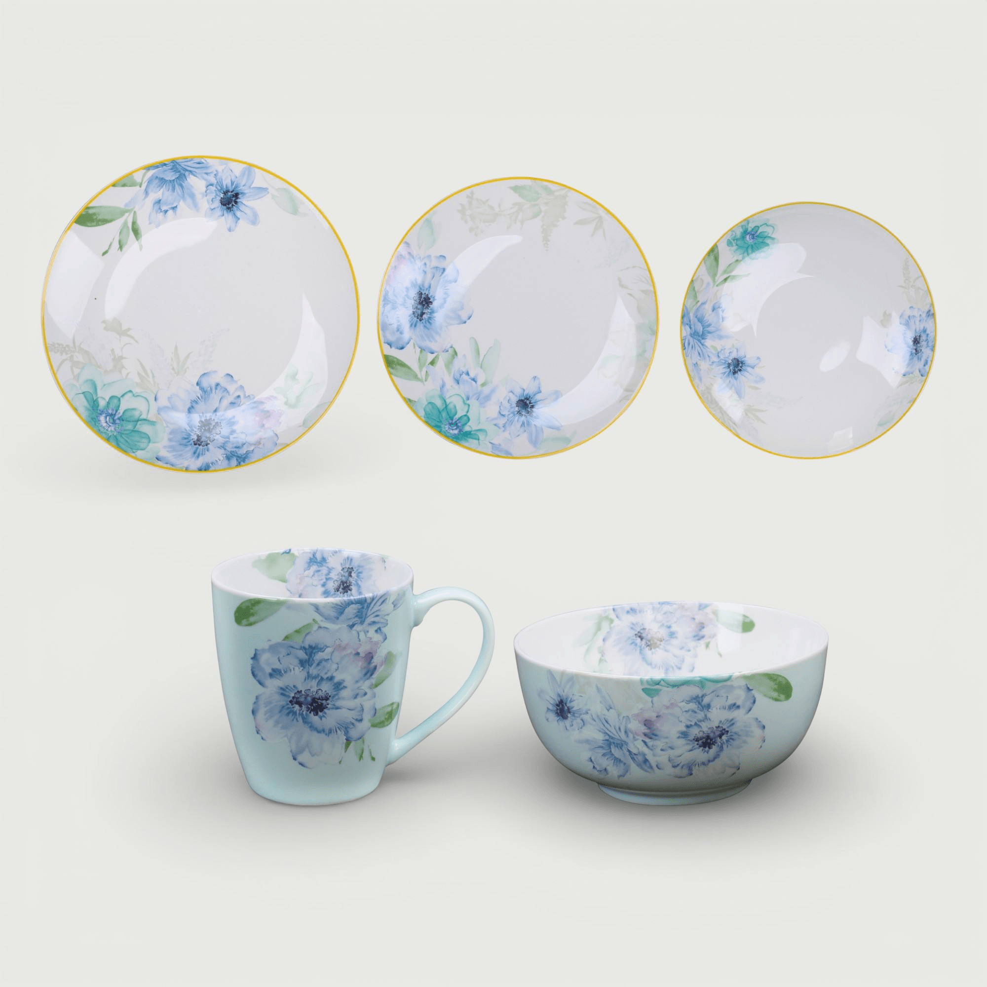classic european floral new bone china dinnerware set with gold rim | yzc ceramics classic european floral new bone china dinnerware set with gold rim | yzc ceramics